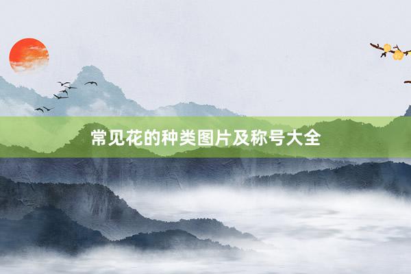 常见花的种类图片及称号大全
